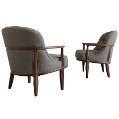 Pair of "Janus" Chairs by Edward Wormley for Dunbar