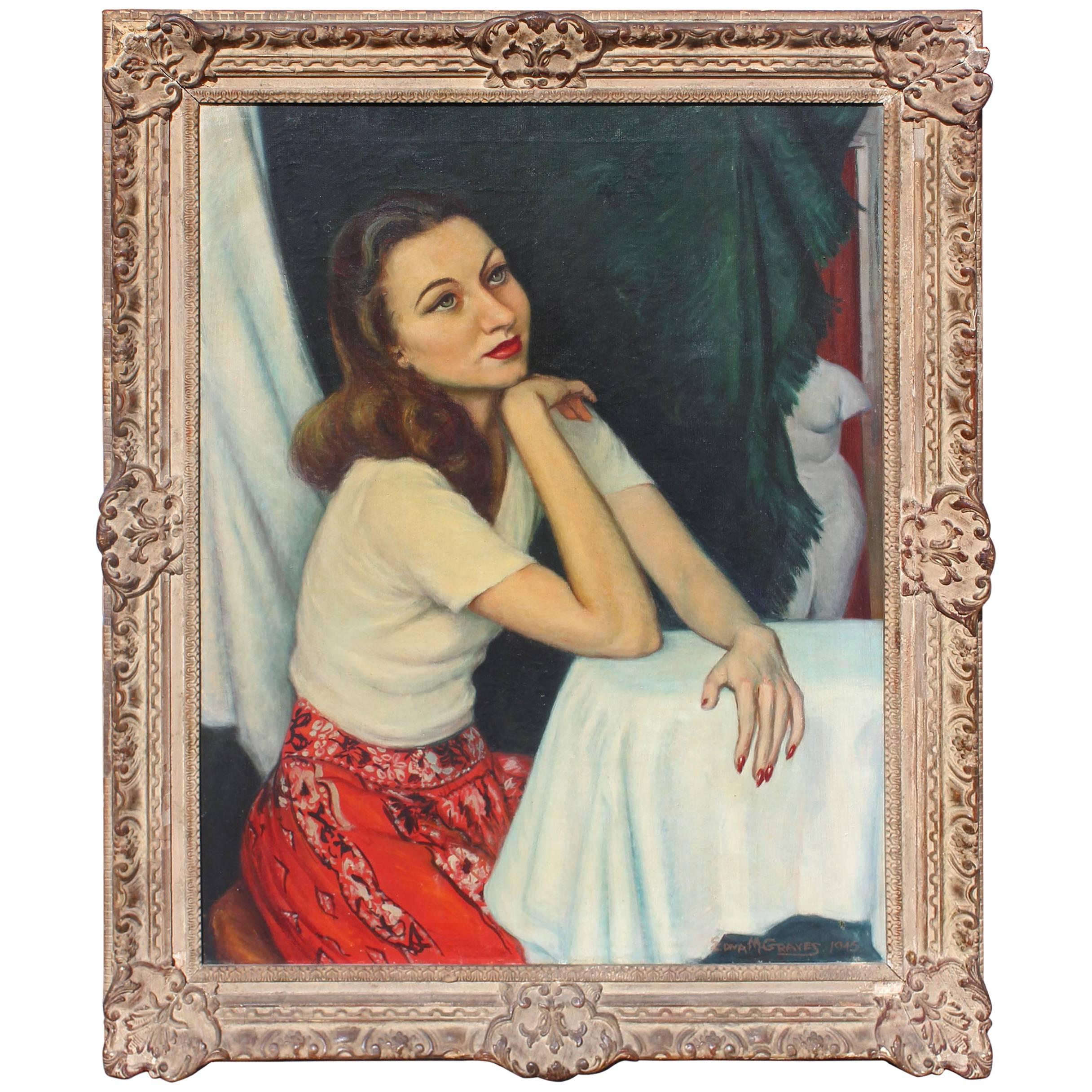 Hollywood Regency Portrait