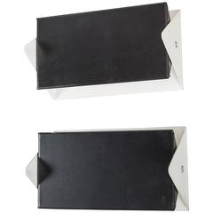 1950s J.J.M. Hoogervorst Black and White Wall Lights for Anvia 10