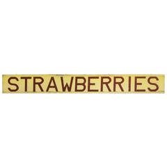 Central California Farm Stand Hand-Painted Strawberries Sign 9