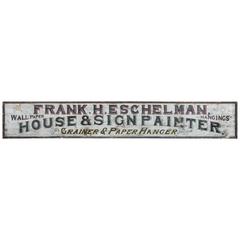Late 19th Century "House & Sign Painter" Trade Sign 4