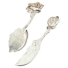 Prince Bojidar Karageorgevitch, a Pair of Silver Service Pieces