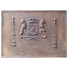 19th Century, 'Coat of Arms' Fireback