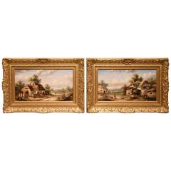 "Surrey Villages" a Pair by Edward Masters