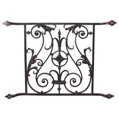 Antique Wrought Iron Window Grill