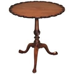 Antique Chippendale Period Mahogany Tripod Table
