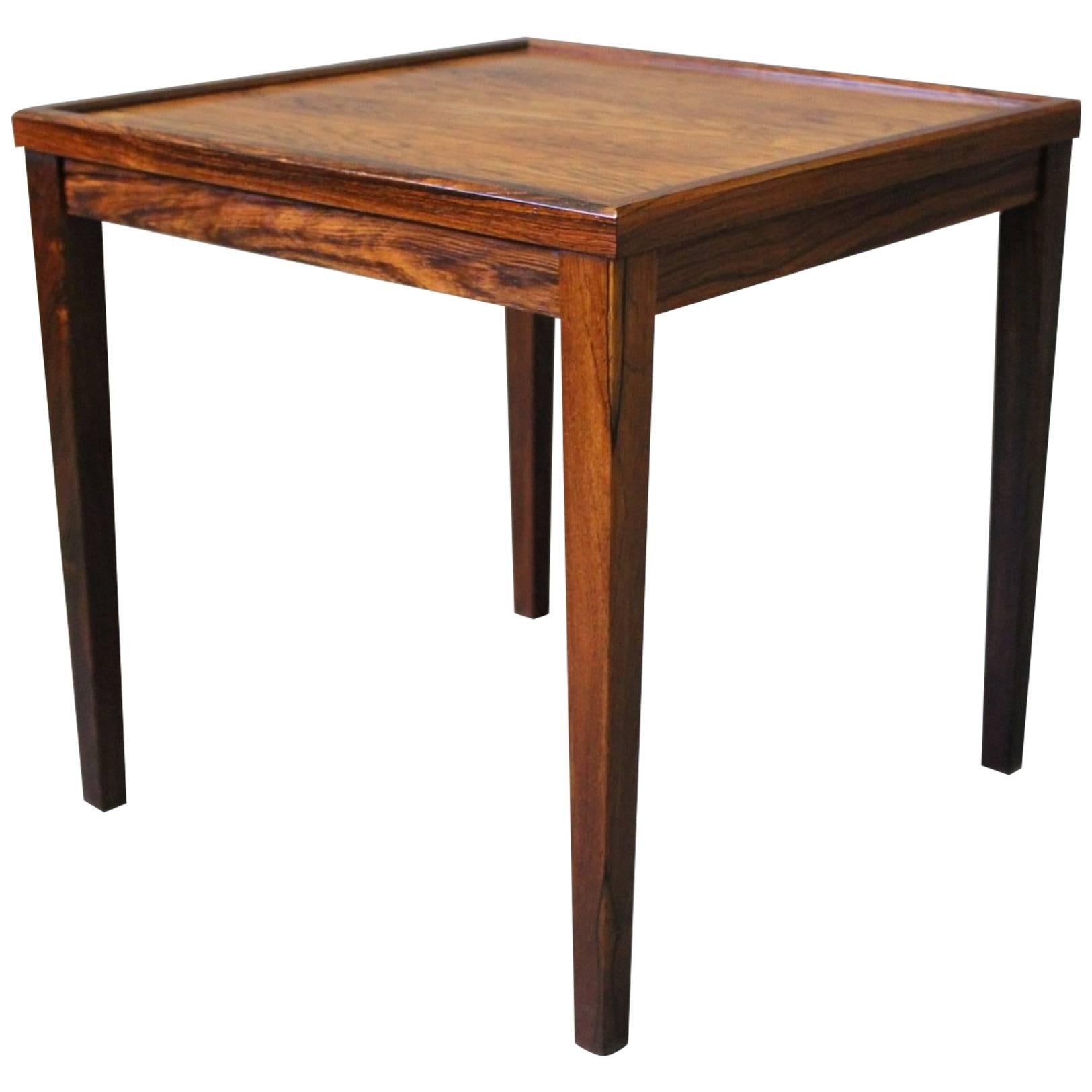 Small Side Table in Rosewood of Danish Design from the 1960s