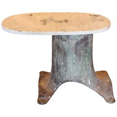 Vintage French Industrial Element as End Table 3