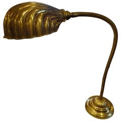 Antique Early 20th Century French Brass Table Lamp