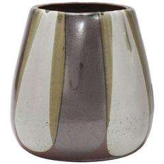 David Cressey Pro Artisan Collection 'Flame' Glaze Design Ceramic Planter, 1960s