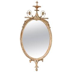 French Rococo Style Oval Mirror