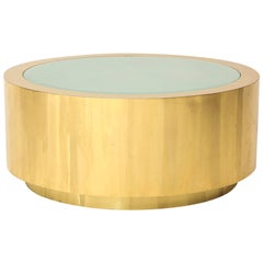 Fabulous Brass and Glass Coffee Table by Steve Chase