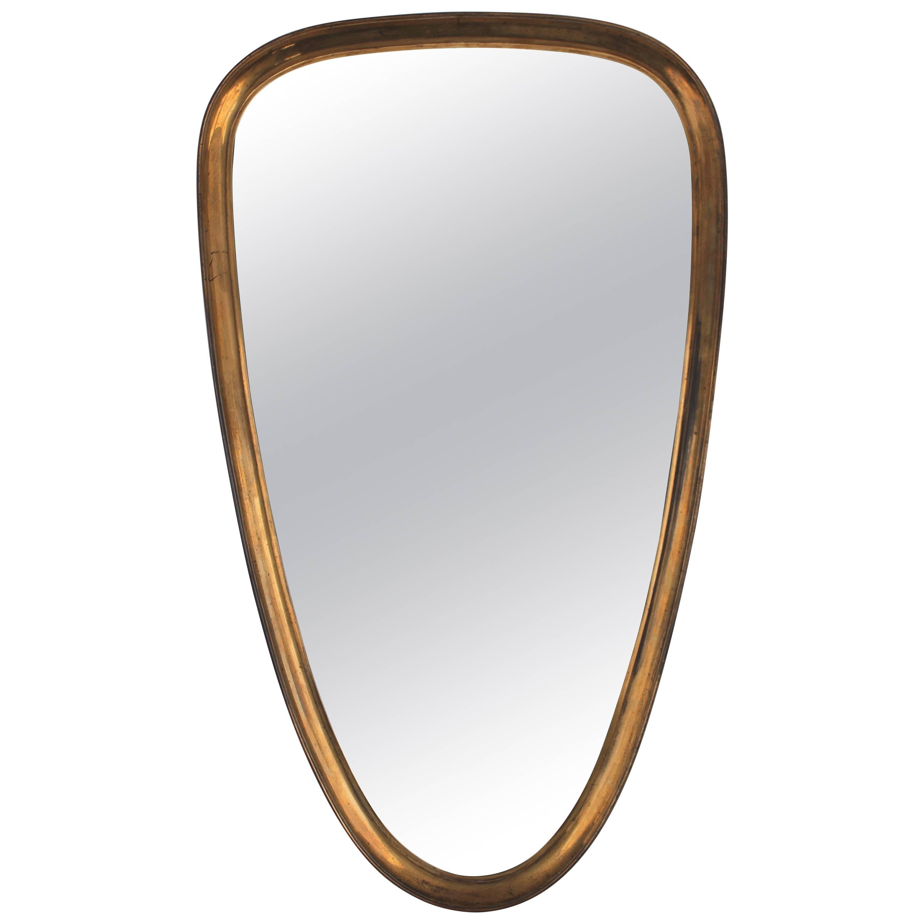 Italian Brass Mirror