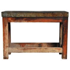 Work Table with Zinc Top 9