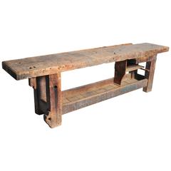 Work Bench with Original Patina