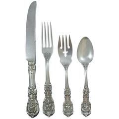 Antique Francis I by Reed & Barton Sterling Silver Flatware Set Old Mark 77 Pieces