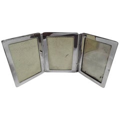 Tiffany Sterling Silver Traveling Triple Picture Frame