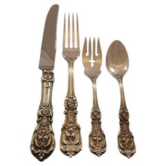 Francis I Old Reed and Barton Sterling Silver Flatware Set Service Eight Dinner 