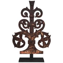 Massive Wrought Iron Hinge Sculpture 10