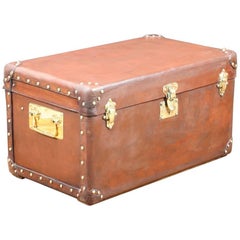 1920s Natural Leather Trunk