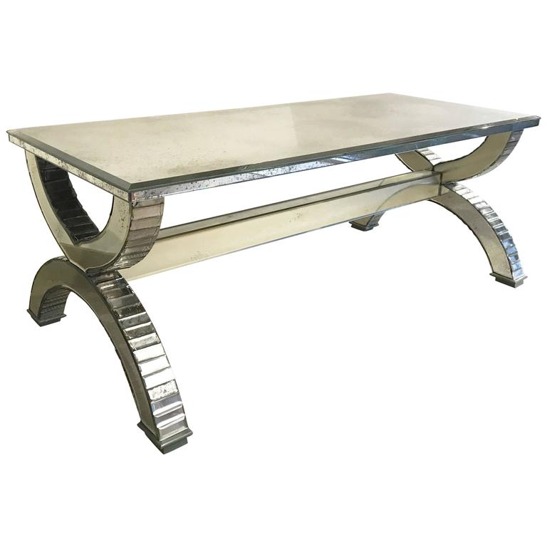 Mirrored Coffee Table, France, 1970's For Sale at 1stdibs