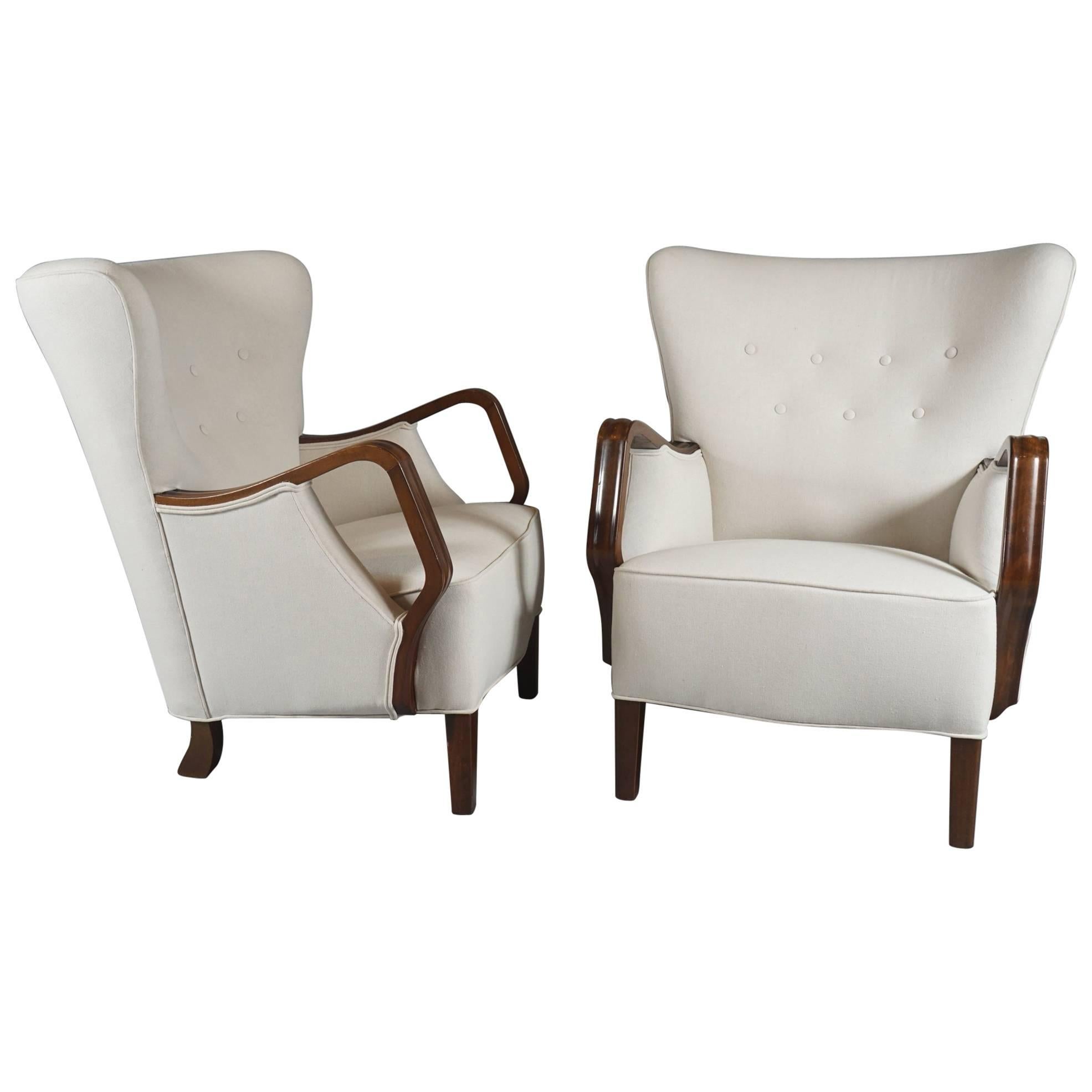 Pair of Architectural Armchairs