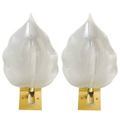 Pair of 1960s Large Murano Glass Sconces