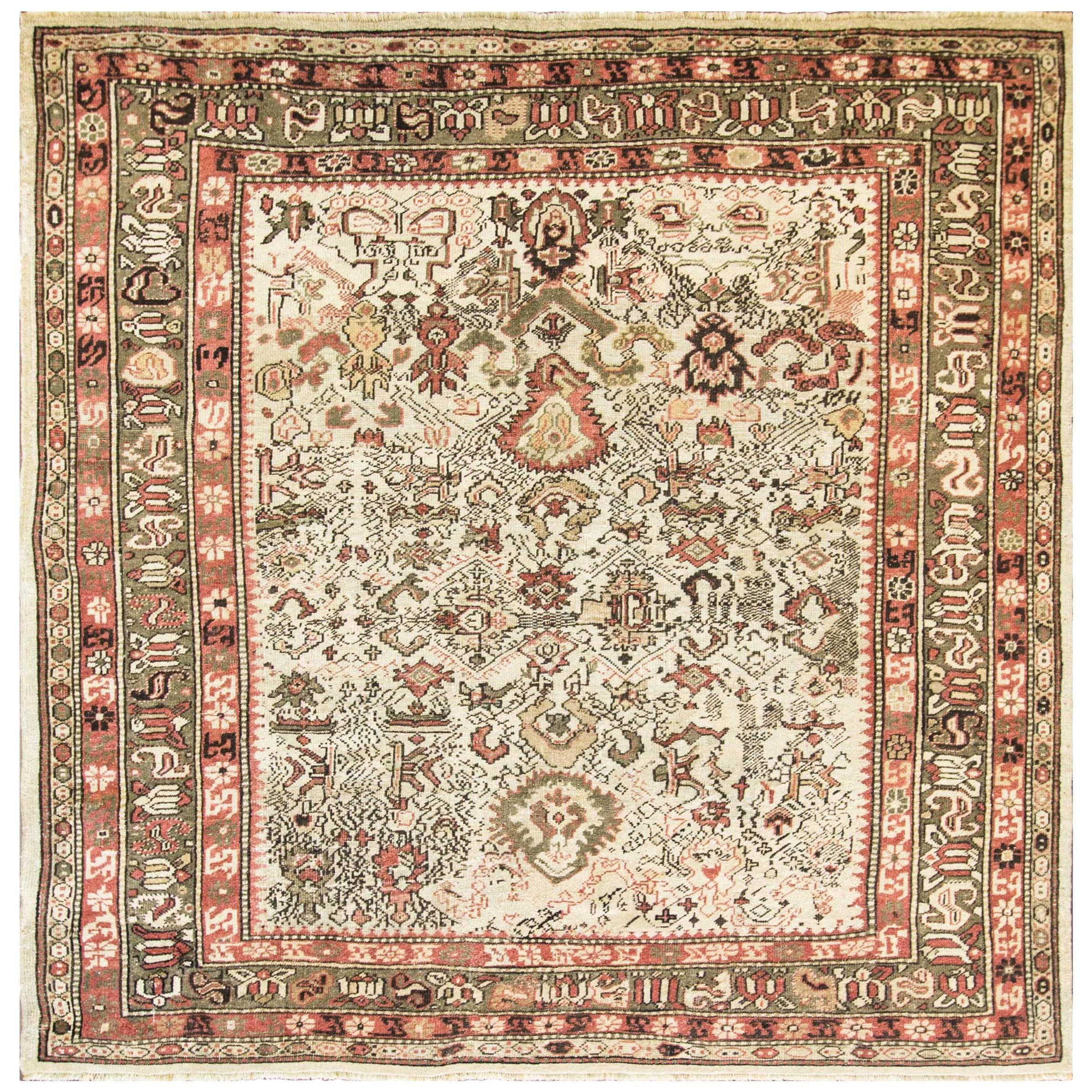 Unusual Antique Northwest Persian Carpet