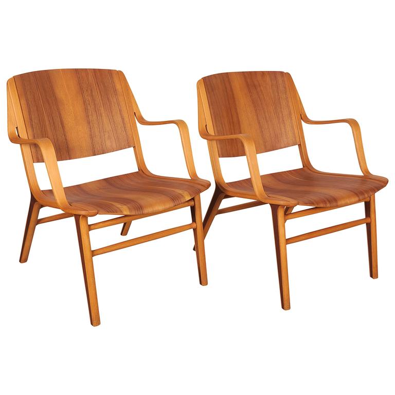 Pair of Danish Ax chairs by Hvidt & Mølgaard, 1950s