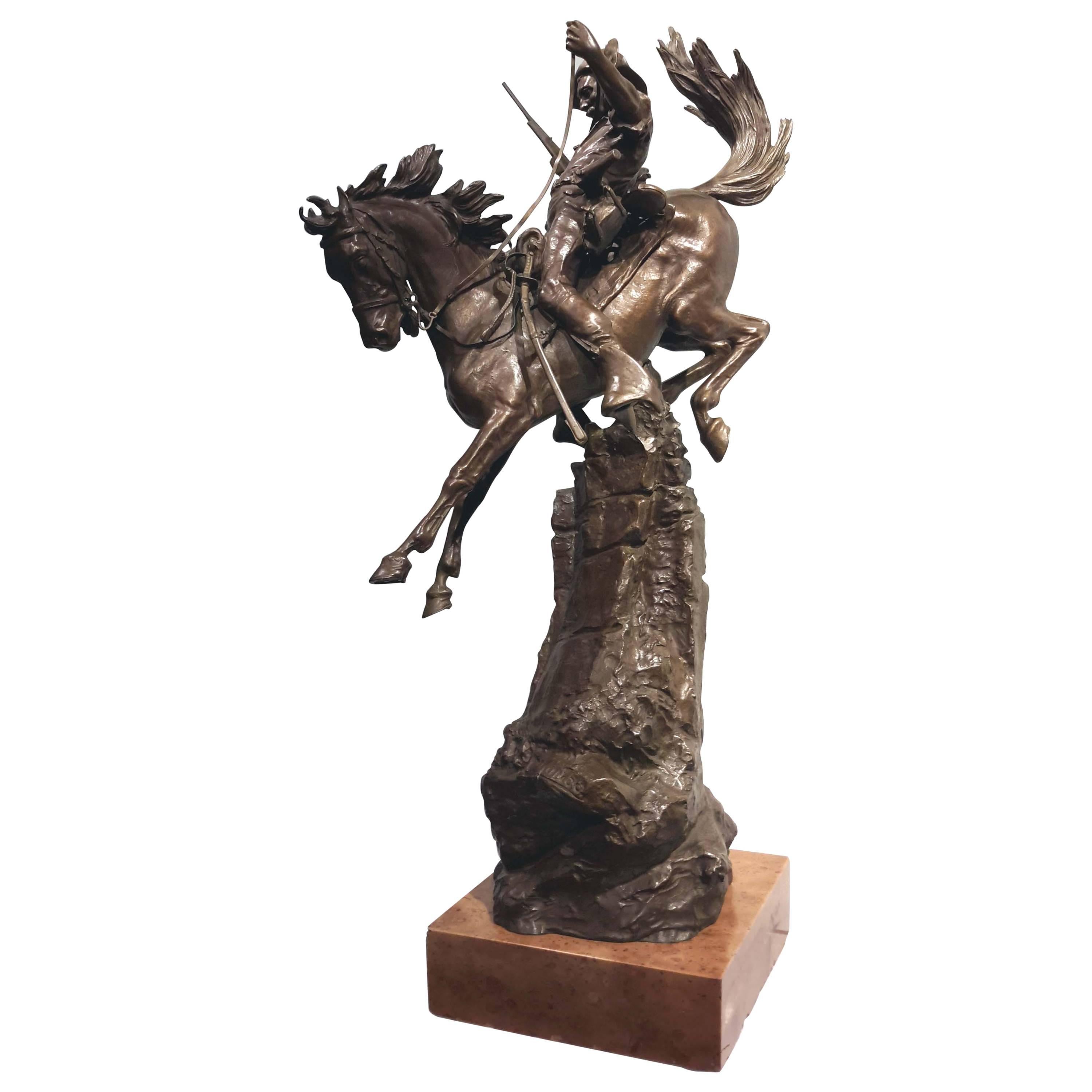 Carl Kauba, Austrian, Bronze Sculpture "The Scout"