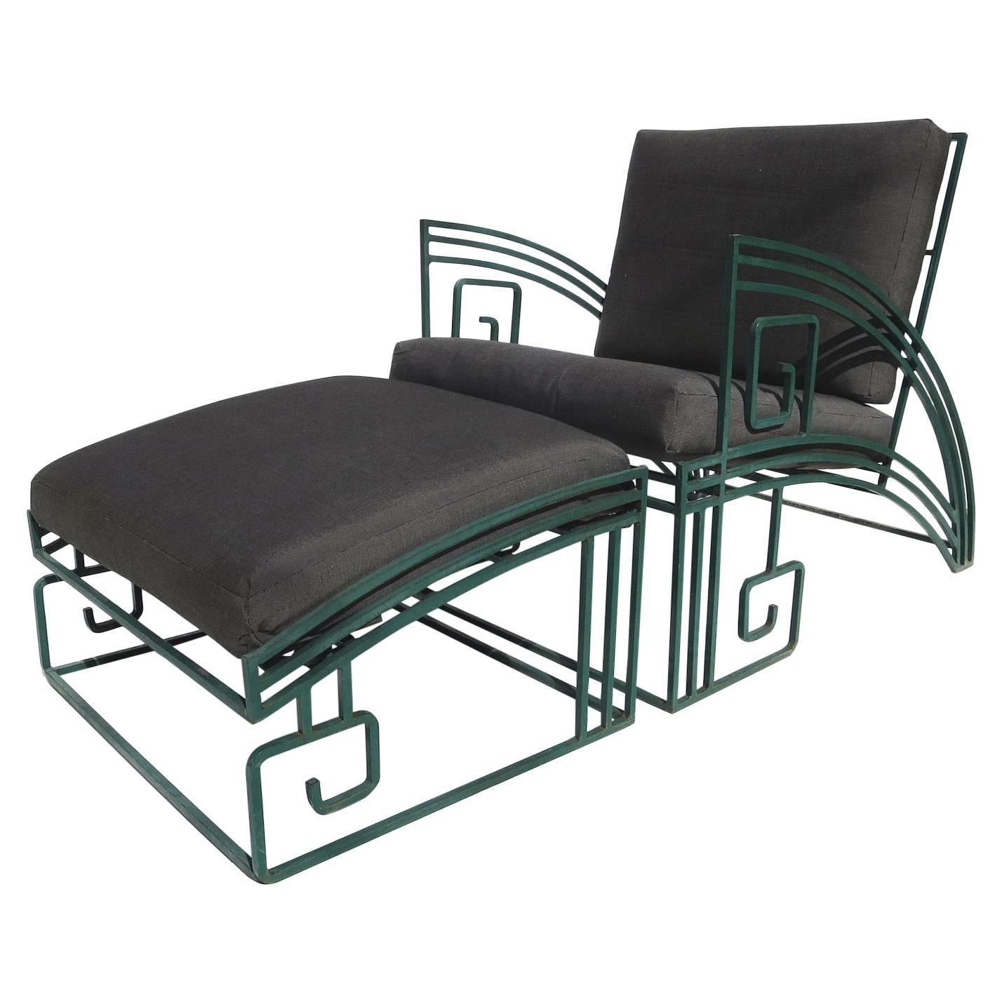 "Biltmore" Iron Chaise by Marina McDonald for Jazz