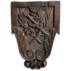 Hand-Carved Crest from a Chateau 3