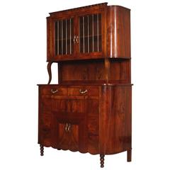 Early 20th Century Credenza Vitrine Art Nouveau by Meroni & Fossati Lissone 8