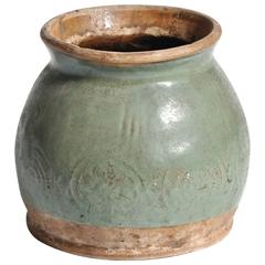 Chinese Celadon Grain Container