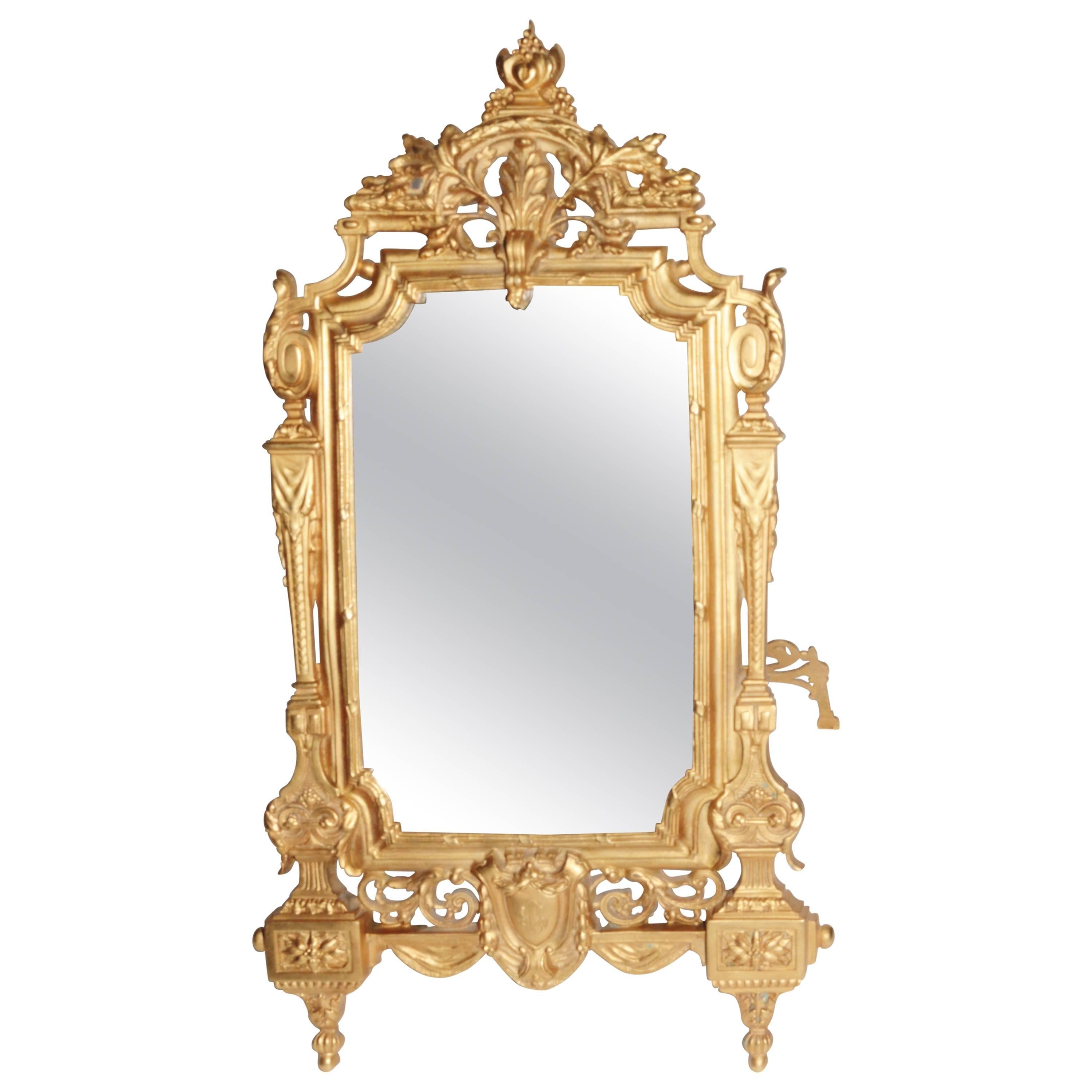 19th Century French Gilt Framed Mirror For Sale