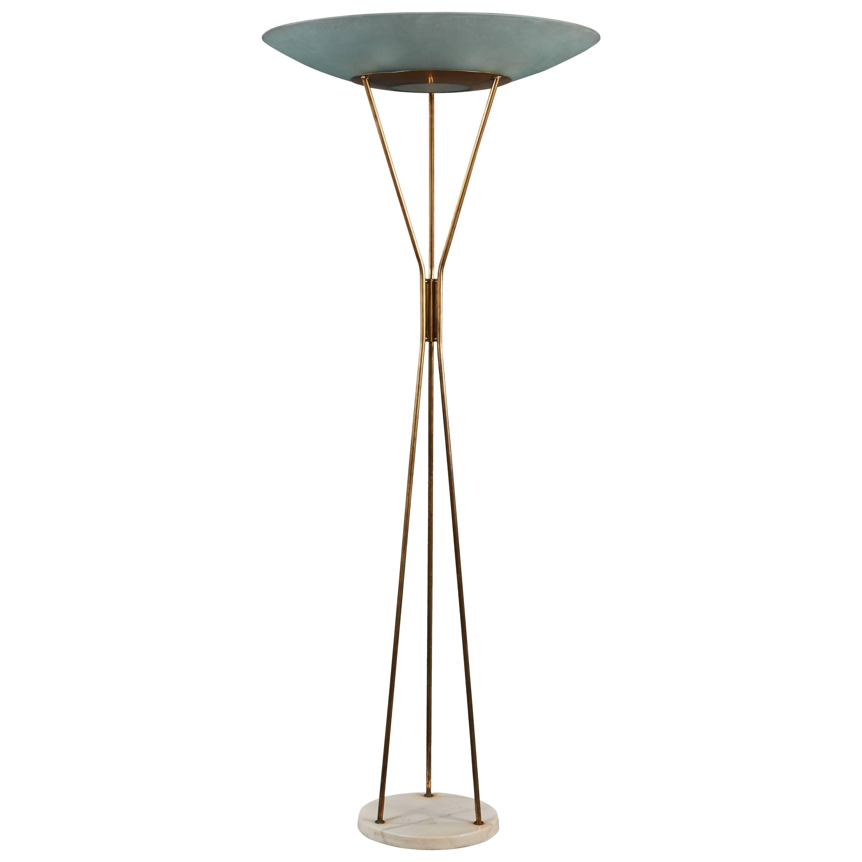 Large and Rare Model 4013 Floor Lamp Designed by Gaetano Sciolari for Stilnovo