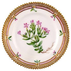 Antique Royal Copenhagen Flora Danica Dessert Plate, Early Mark