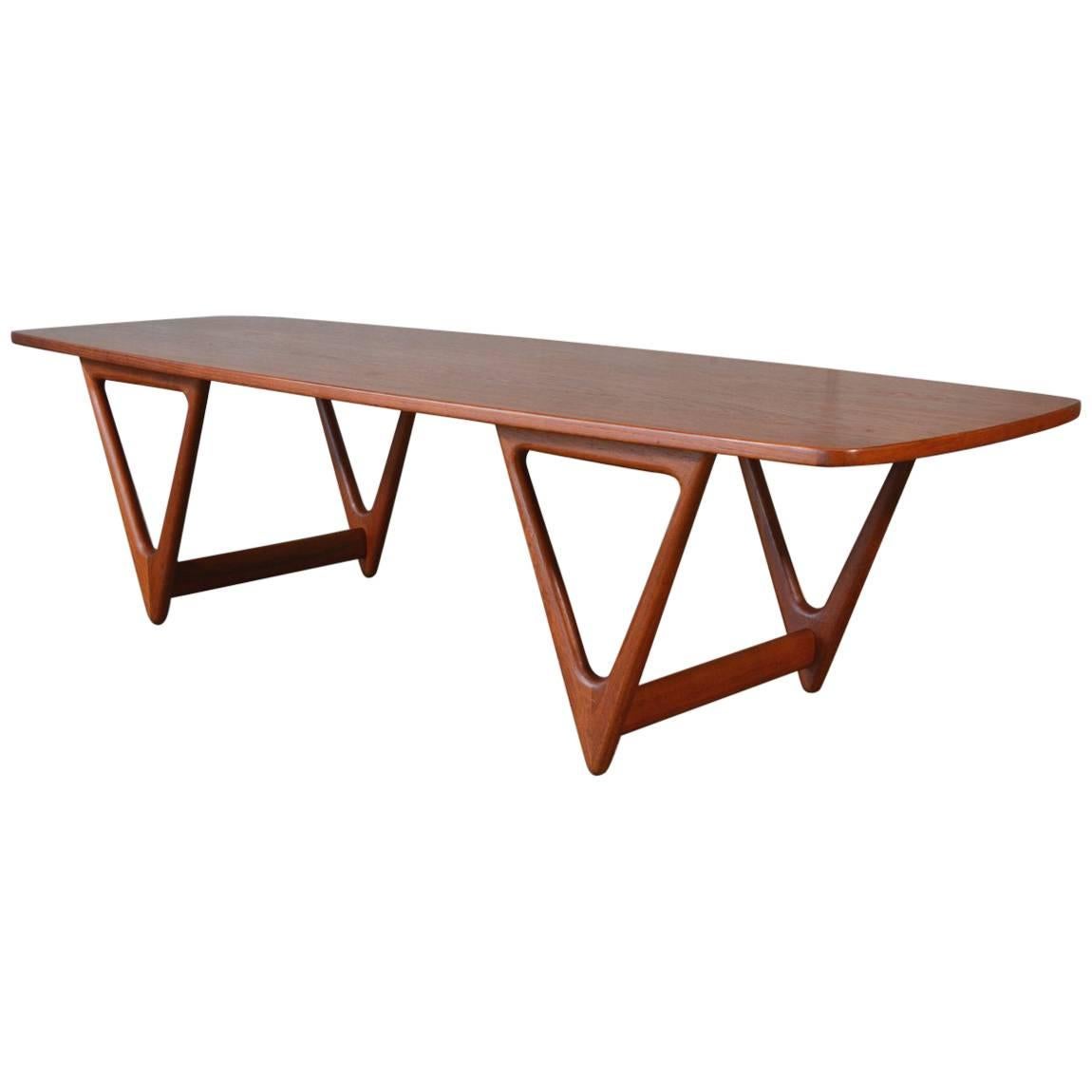 Teak Coffee Table by Kurt Ostervig for Jason Mobler For Sale