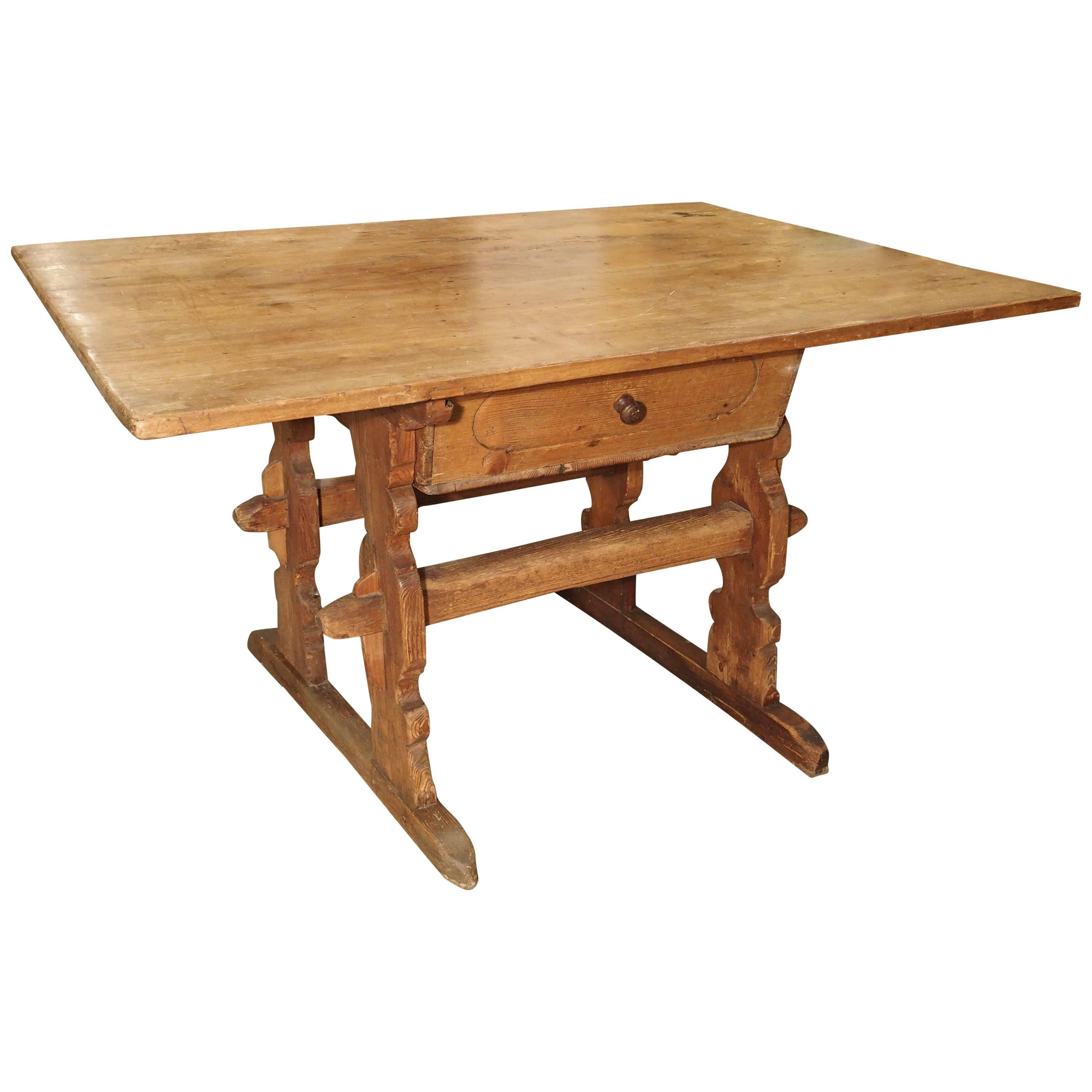 Antique Chalet Table from the Mountain Regions of France, circa 1890