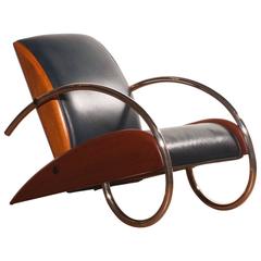 1980s, Beautiful Lounge Chair by Klaus Wettergren
