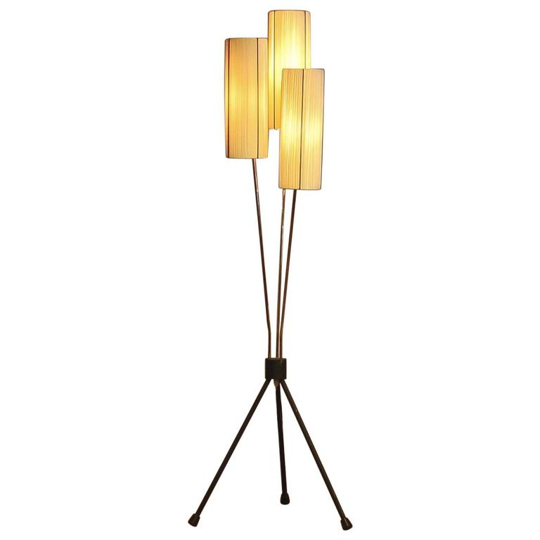 1950s beautiful three light floor l at 1stdibs 1950s beautiful three light floor l at 1stdibs