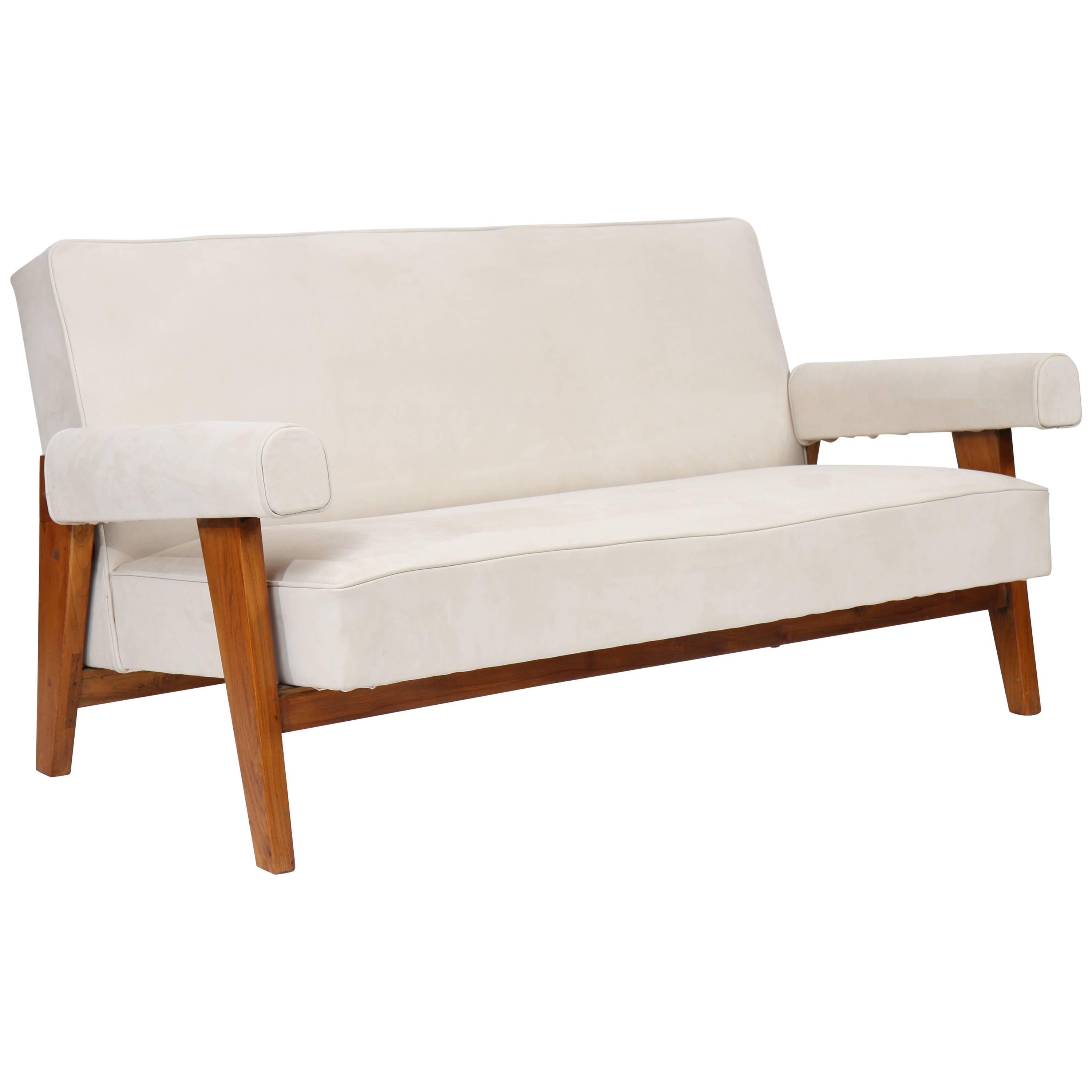 Rare Lounge Sofa from Le Corbusier and Pierre Jeanneret