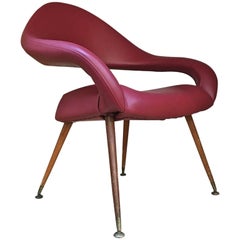 Rare Beautiful Chair, Du55, Design Gastone Rinaldi, 1950