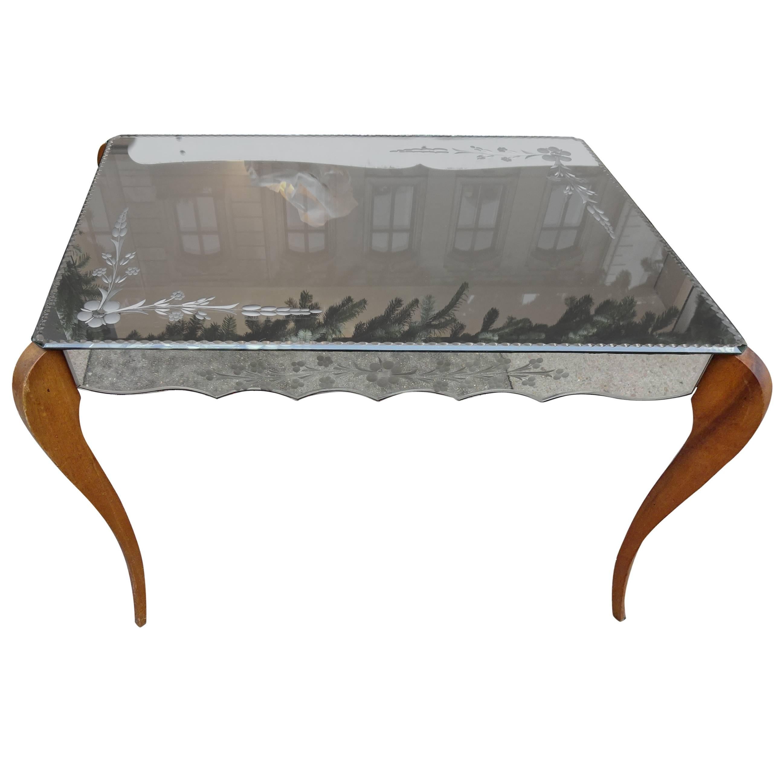 Mid-20th Century Mirrored Table