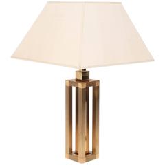 Italian Romeo Rega Table Lamp Brass, 1970s 10