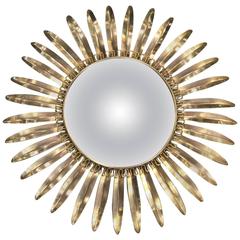 Beautiful Danish Sun Mirror, circa 1960