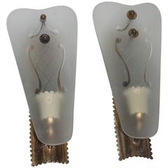 Pair of Wall Sconces Mid-Century Italian Sconces 11