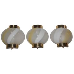 Wall Sconces Italian Design 1970s Murano Art Glass 9