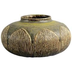 Very Large Stoneware Vase by Gerd Bogelund for Royal Copenhagen