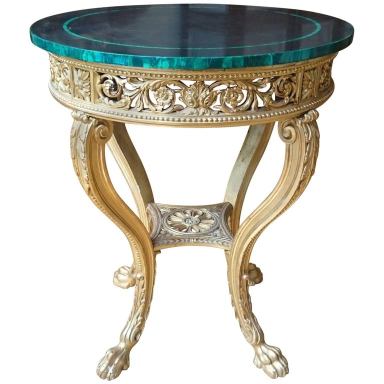 Italian 18th Century Louis XVI Centre Table in Gilt Wood ...